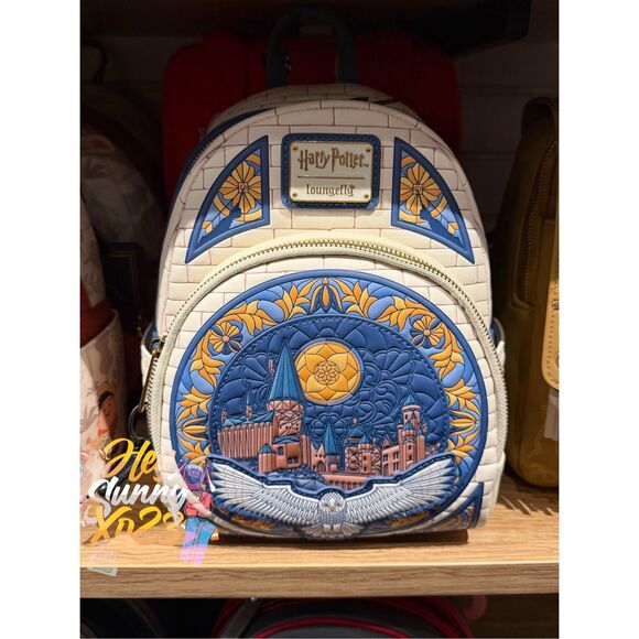 Loungefly Harry Potter Hedwig Hogwarts Stained Glass Mini Backpack main image 5